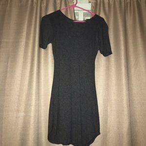 cute grey slim dress